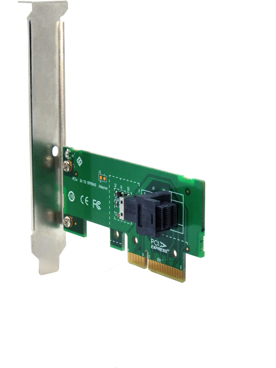 JustQuality U.2 SSD Mini SAS (SFF-8643) to PCIe 3.0 x4 Çevirici Dönüştürücü Adaptör Kart