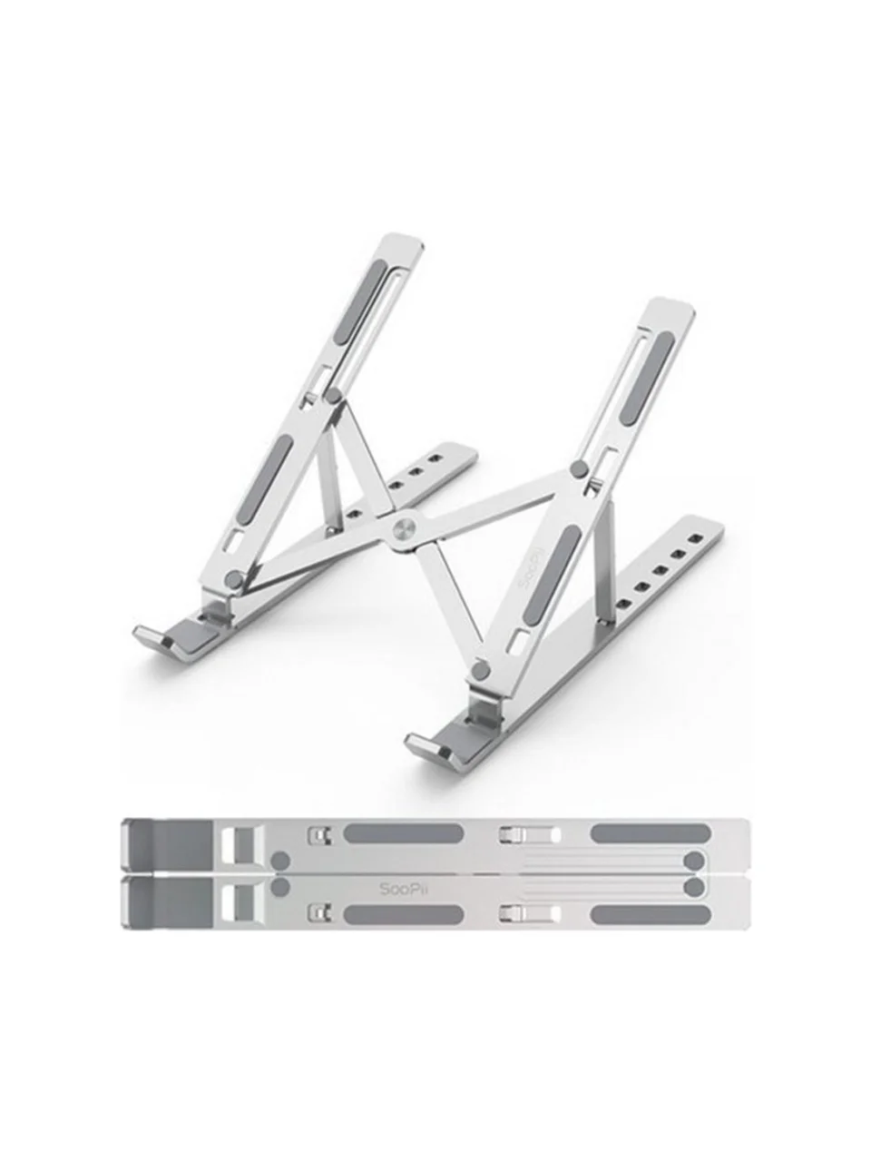 SooPii DM08 10''-15.6'' 6 Seviyeli Katlanabilir Taşınabilir Alüminyum Dizüstü Laptop Notebook Stant