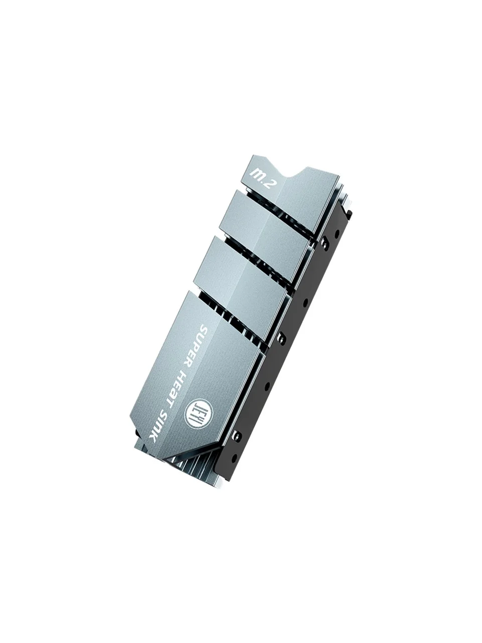 JEYI FinsCold M.2 NVMe M.2 SATA SSD'ler için FinsCold Alüminyum Soğutucu, Siyah Renk, Uzun Süreli Performans