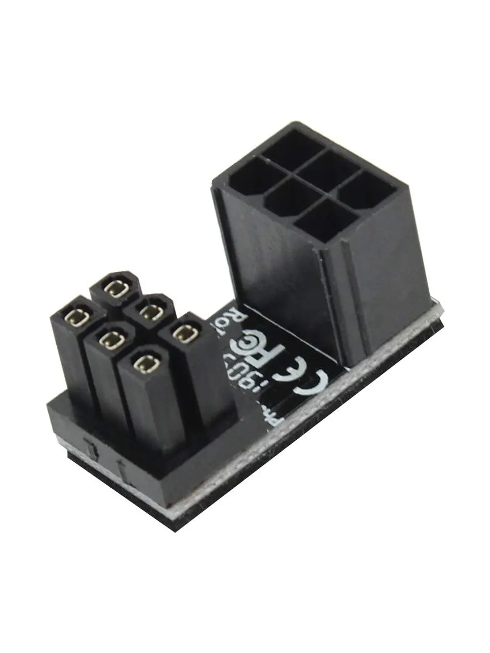 JEYI ATX 6pin (Erkek) To 6pin (Dişi) W Tipi Ekran/Grafik Kartları Için 180 Derece Açı Dönüştürücü Adaptör