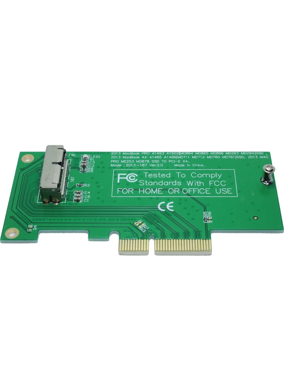 JustQuality 2013-2015 MacBook SSD to PCIe x4 Soğutuculu Çevirici Dönüştürücü Adaptör Kart